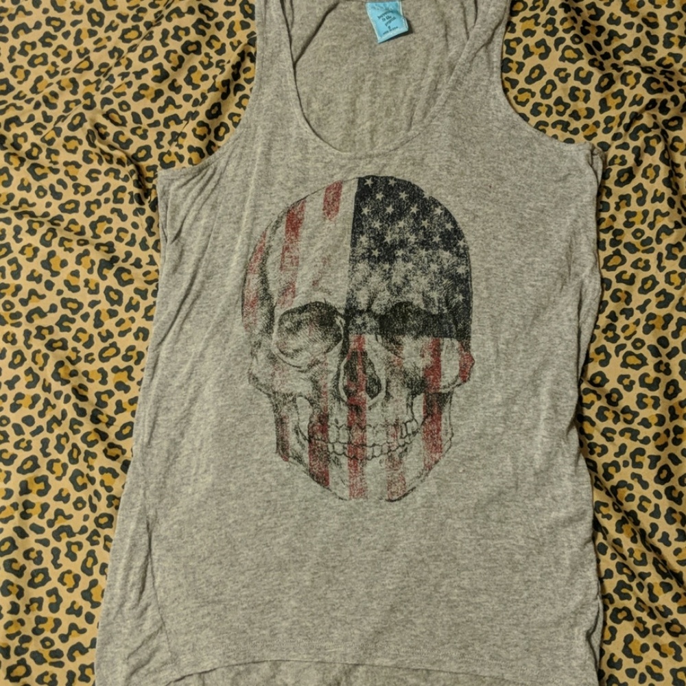 Patriotic Skull Tank